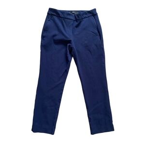White House Black Market Womens Navy Blue Ankle Trouser Size 00S Dress Pants